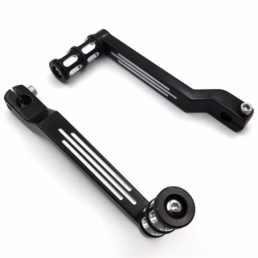 Style Levers HTT- 009C- Pedal Heel Shift Shift Aluminum FLSTF Pegs Fat and Motorcycle Boy w/ For Shifter Davidson 1980 later Black Toe Levers/Gear Harley