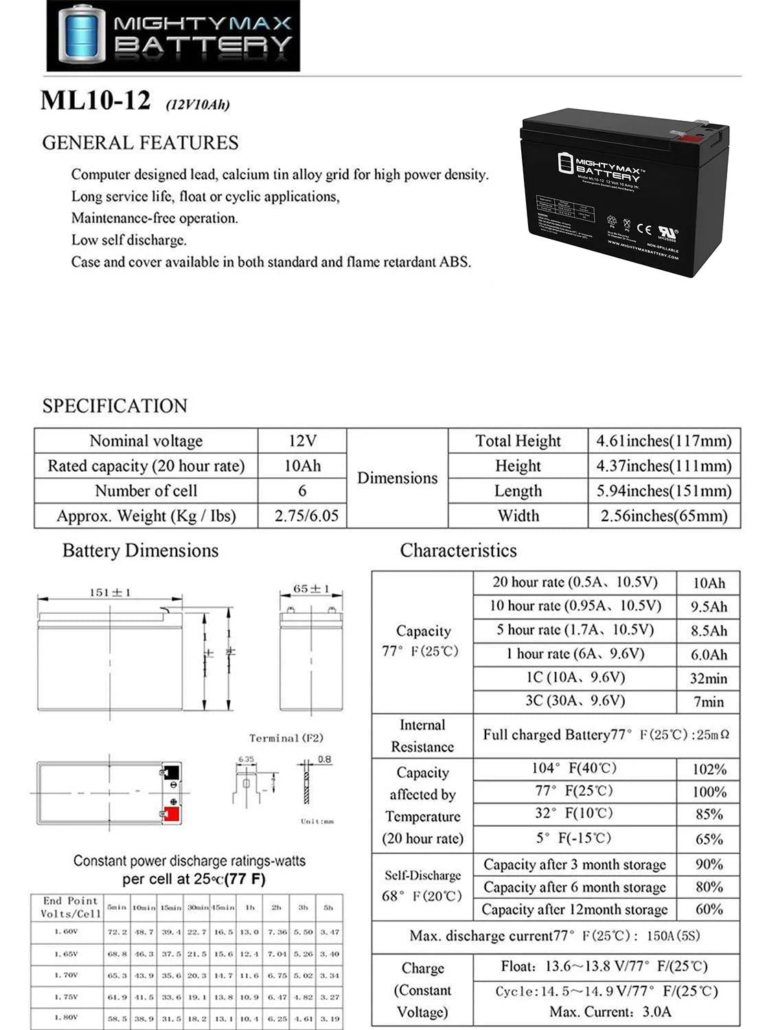 12V Underwater Charger + 10AH SAV-7 12V for Tusa Battery Scooter