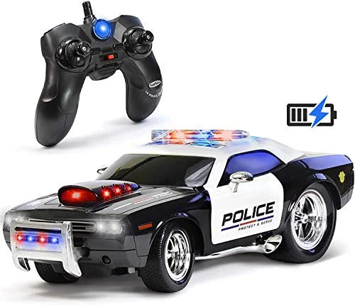 RC Remote KidiRace for Durable, Car to Kids Police and Control Easy Fun Control