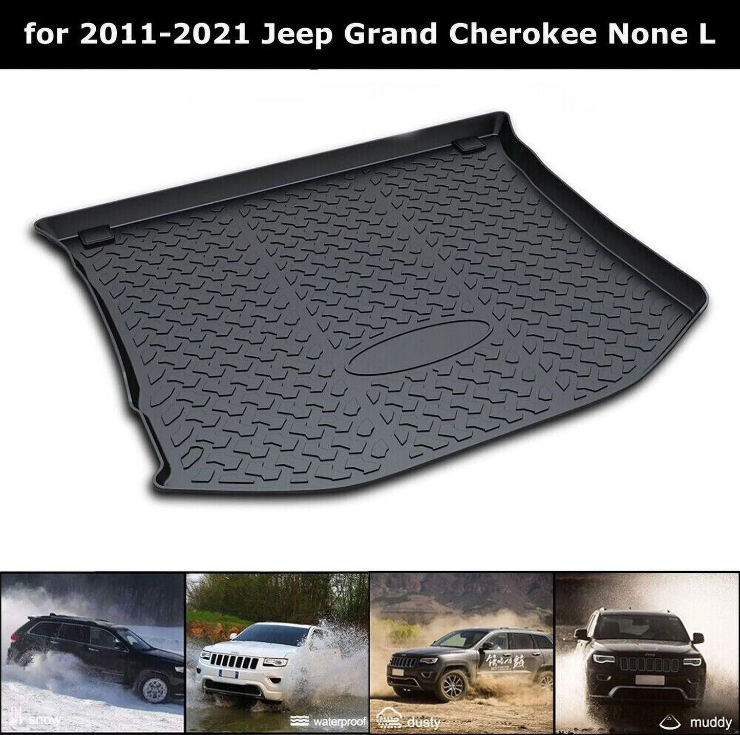 2011-2021 Cargo Liner Jeep Rear Clean Mats Cherokee Grand for Easy TPO Trunk to