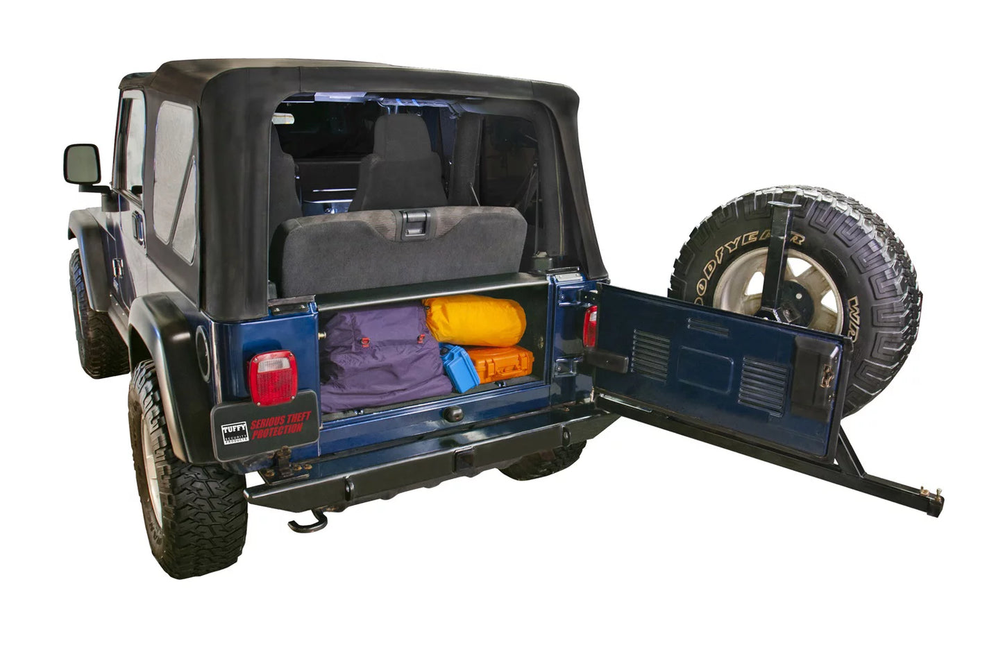 1997-2006 Wrangler Classic Tuffy Security Jeep Products 296-01 TJ Enclosure; Black;