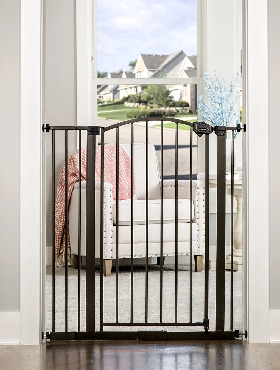 Bronze 24 Months, Décor Tall Baby Gate, Regalo Extra Age Gate to Arched Baby Group Safety 6