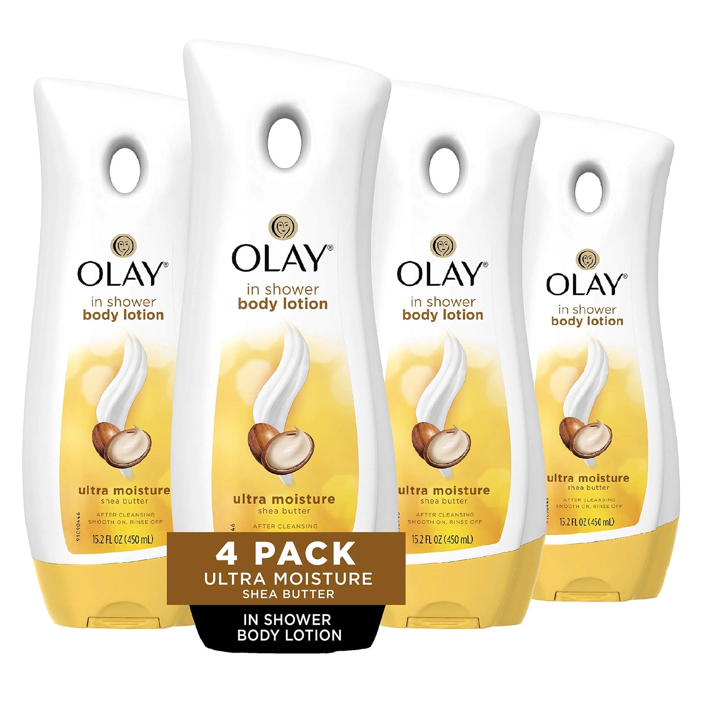 Butter Ultra 5 Lotion, Dry Days, Hydration Skin Improves In-Shower Oz(Pack Of Olay Moisture Fl In Body 4) 15.2 Shea