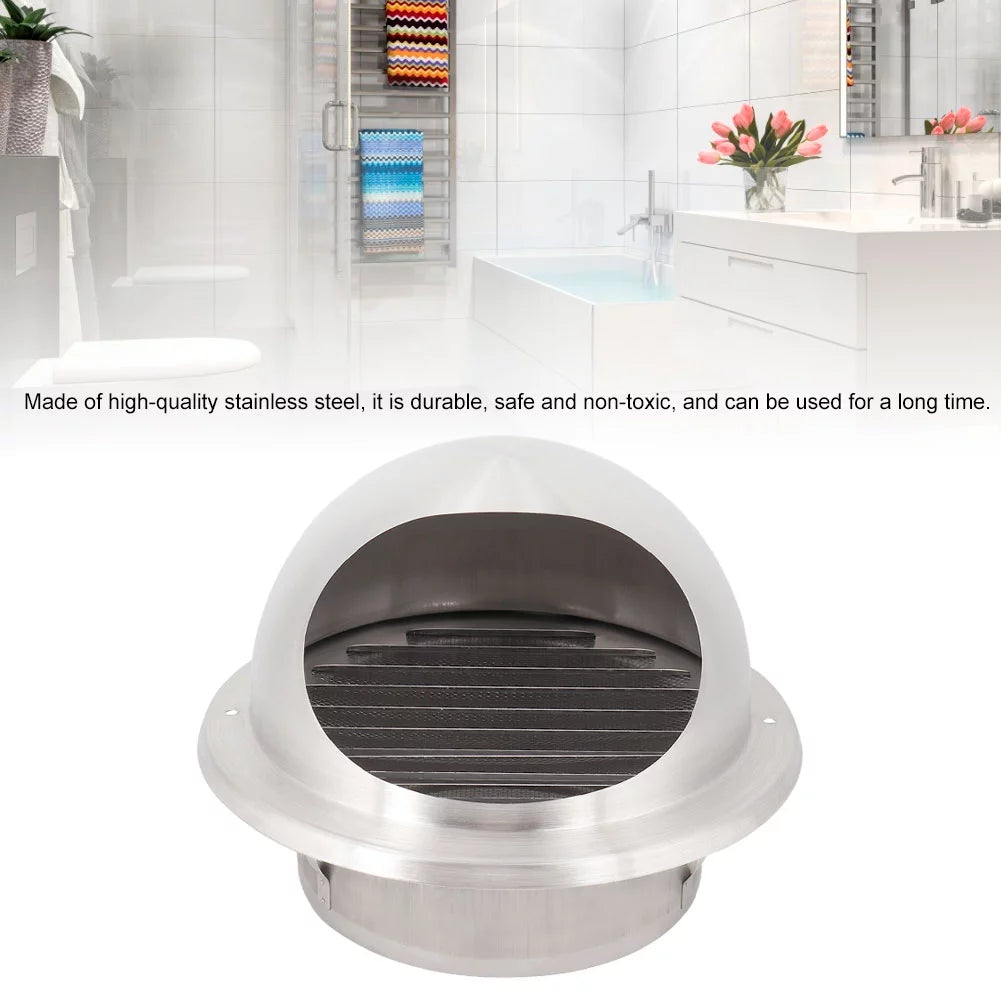 Stainless Vent Air Tarente Cover Outlet Spherical Ventilation Steel Household Air