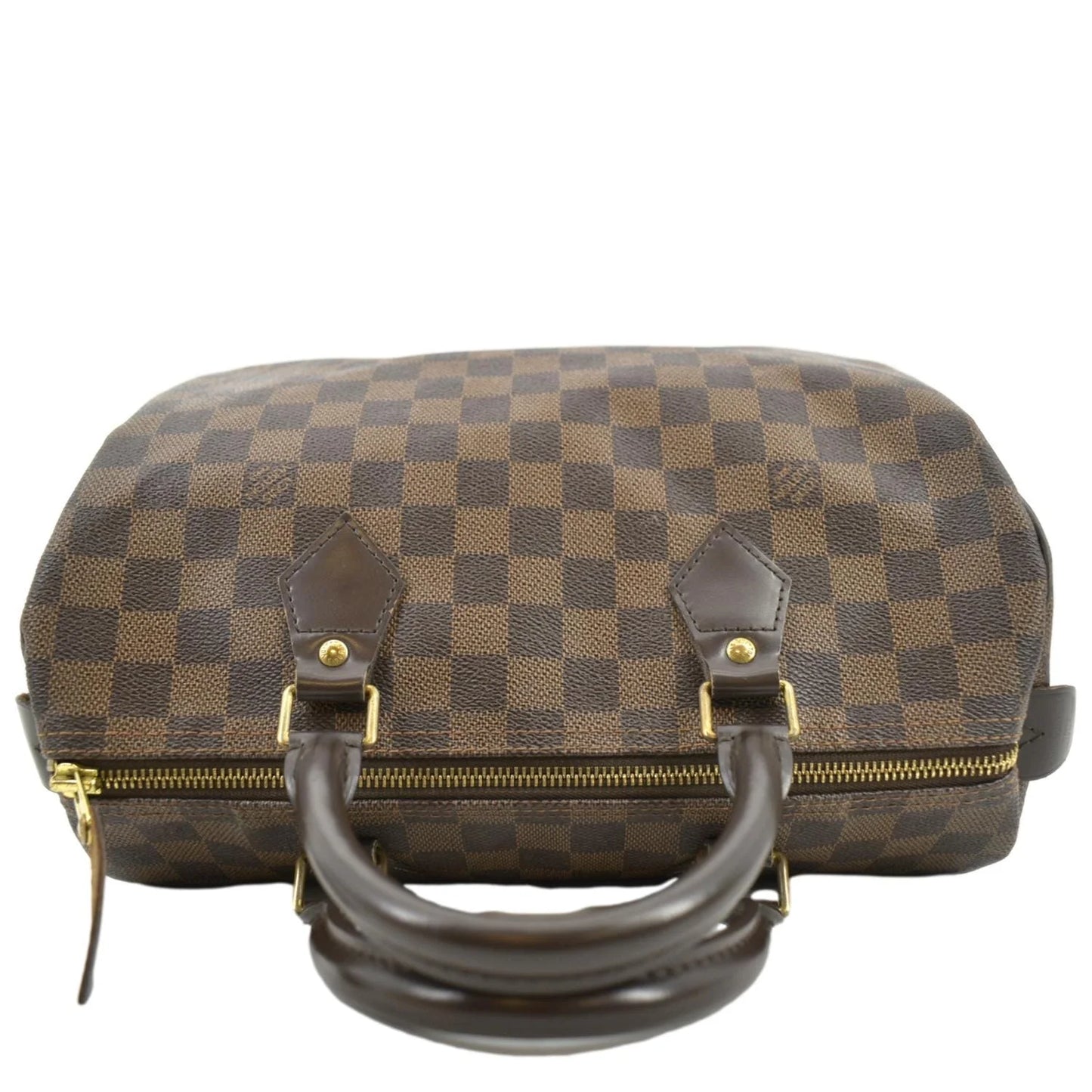 VUITTON 25 Pre-owned Brown Damier Speedy Satchel LOUIS Ebene Bag