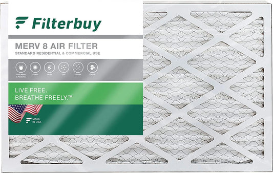 (1-Pack) MERV HVAC Filters Filterbuy Air 8 AC Furnace Pleated 16x25x4