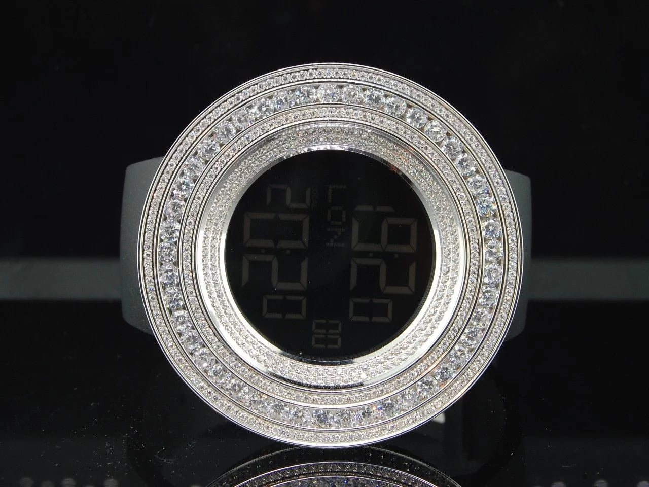 Diamond Simulated 15 White ct Watch Rodeo Techno Joe Custom JoJino Mens Com KC