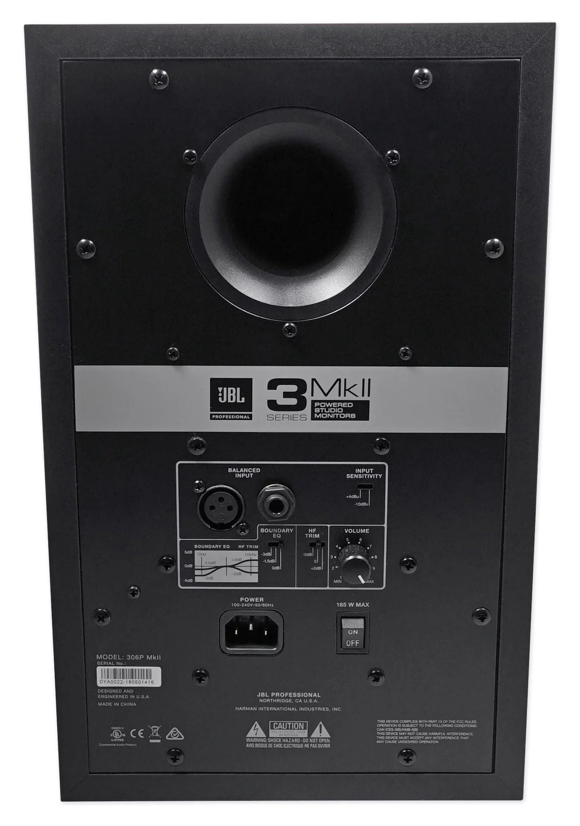 Studio Monitors Speakers+10" 6" Powered MkII JBL 2-Way 2) Active 306P Subwoofer