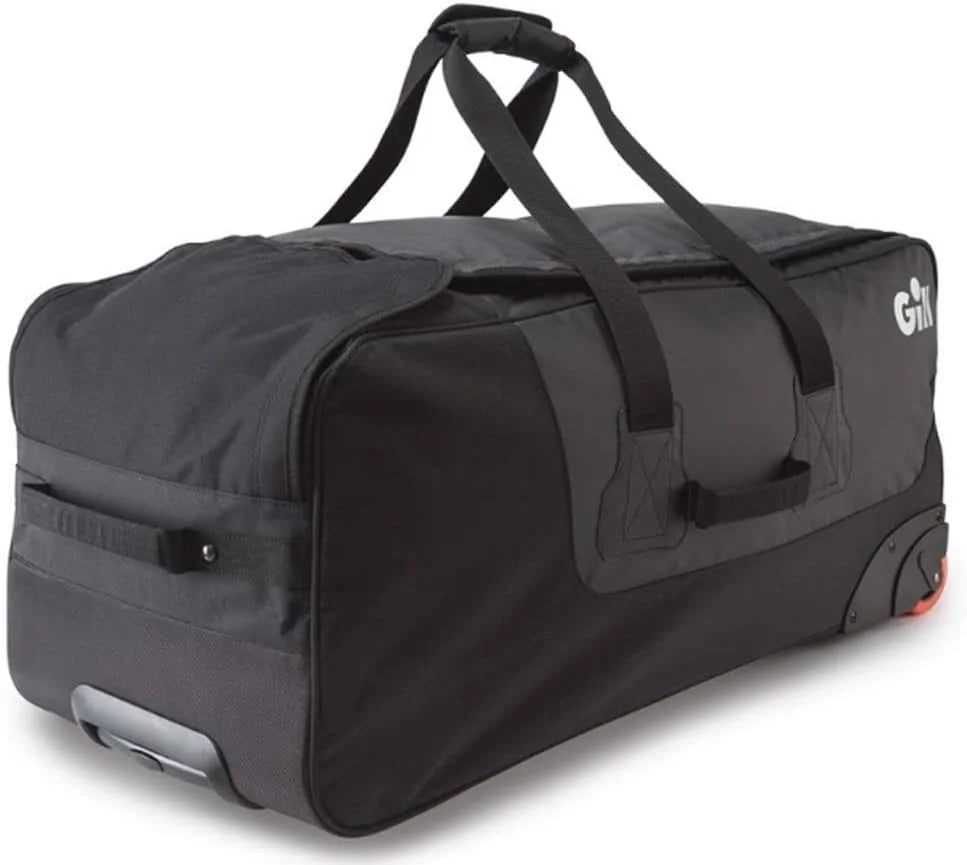 And Cargo Hardwearing Rolling Waterproof Black Bag 115 Handle & Retractable Jumbo - Litre With - Rolling Wheels