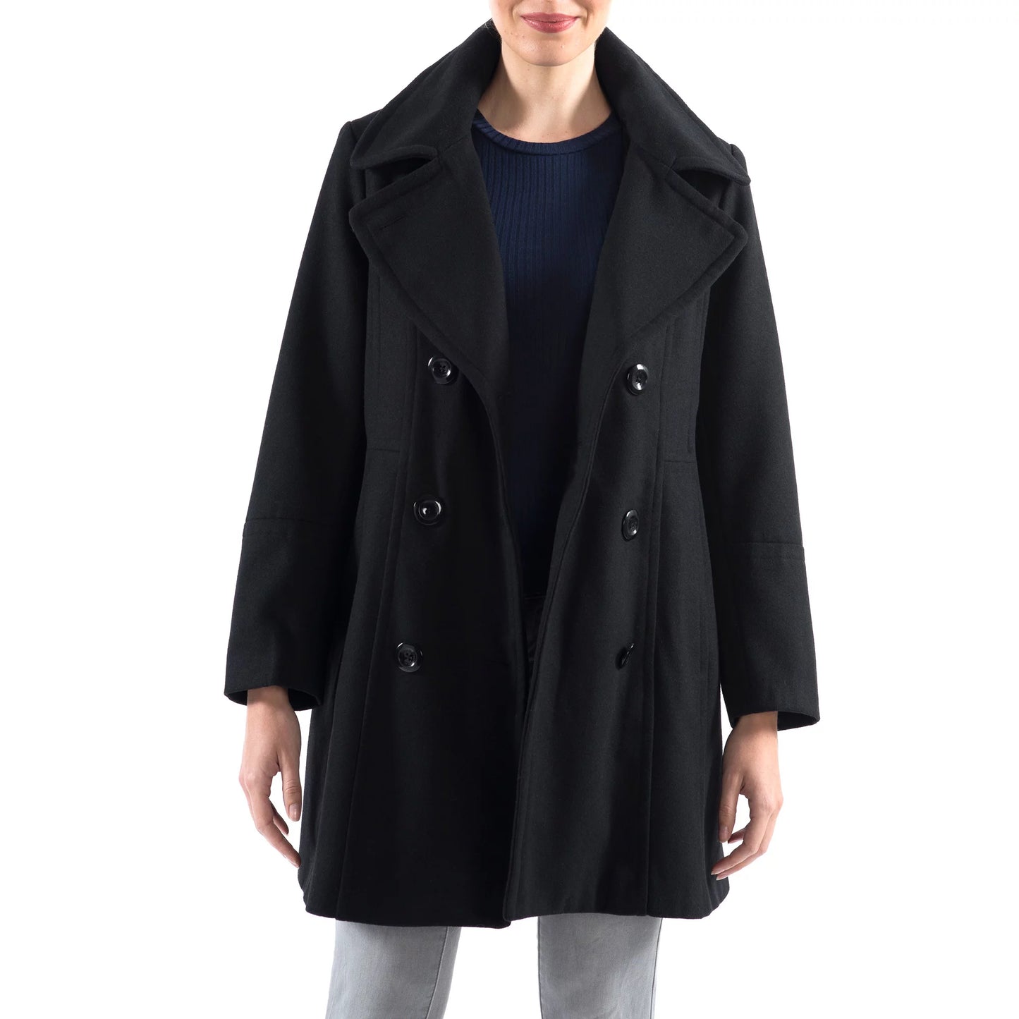 Norah Swiss Breasted Coat Wool Double Womens Jacket Peacoat Alpine Overcoat