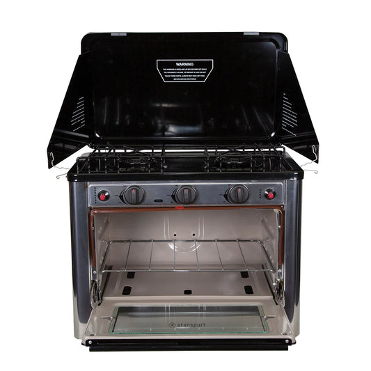 Outdoor Propane Camp Burner and Oven Stansport Range 2