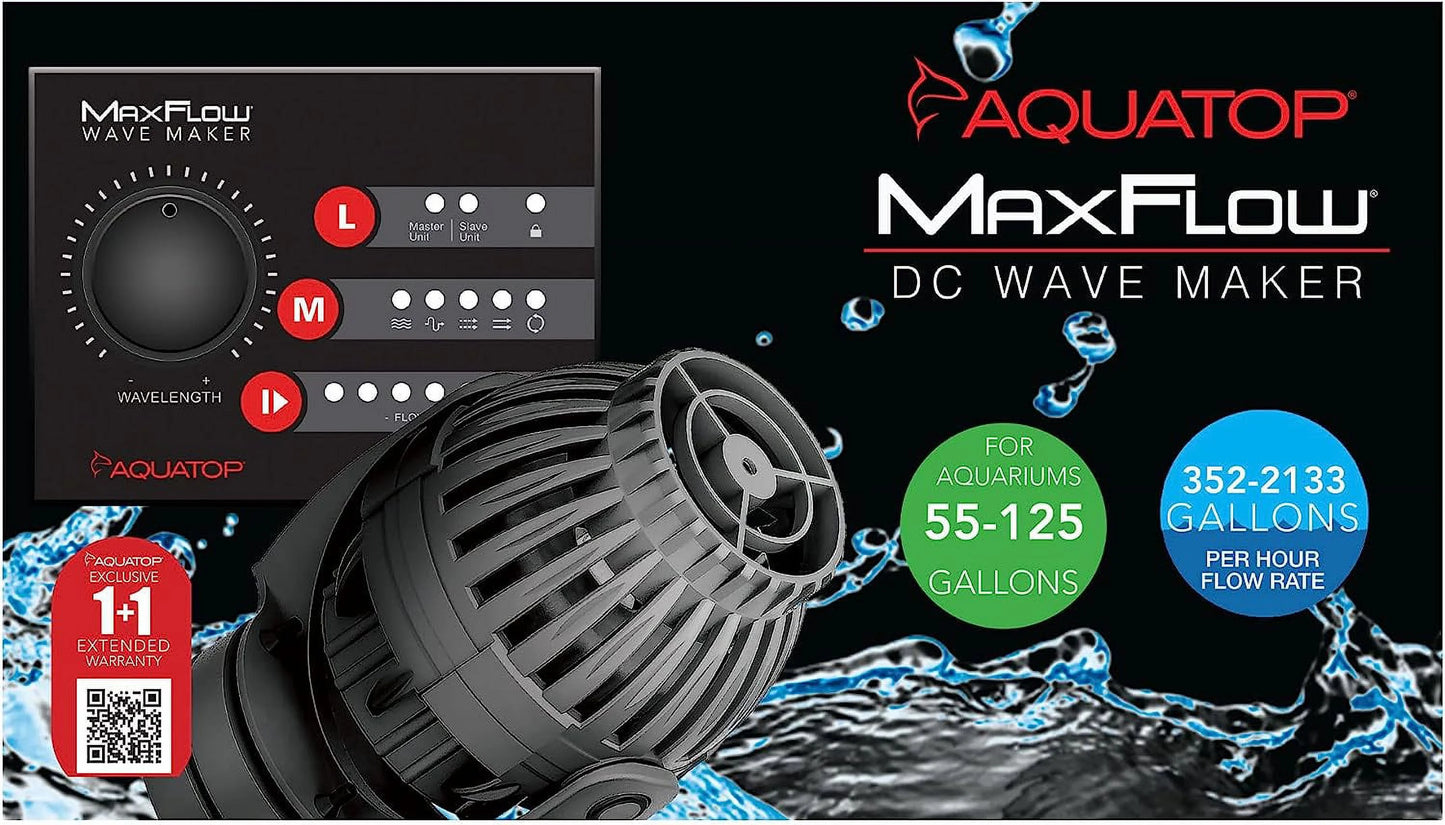 Aquarium Connect Aquariums, 55-125 Pump MWV-2000 Units, 2,113 Pump, 2 Safe Wirelessly For Salt Or Controller, With Gallon & GPH Wavemaker Tanks, water – DC Maxflow More Fits