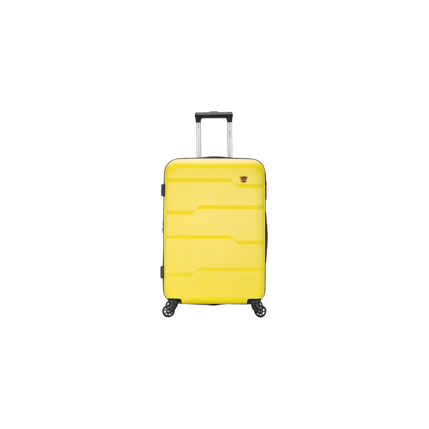 4-Wheel DUKAP Luggage Plastic RODEZ Yellow Spinner (DKROD00M-YEL)