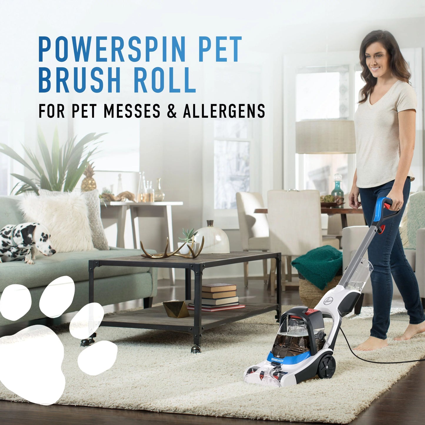 Cleaner Carpet Pet PowerDash with Compact Brushes Hoover Pet FH50710 Antimicrobial