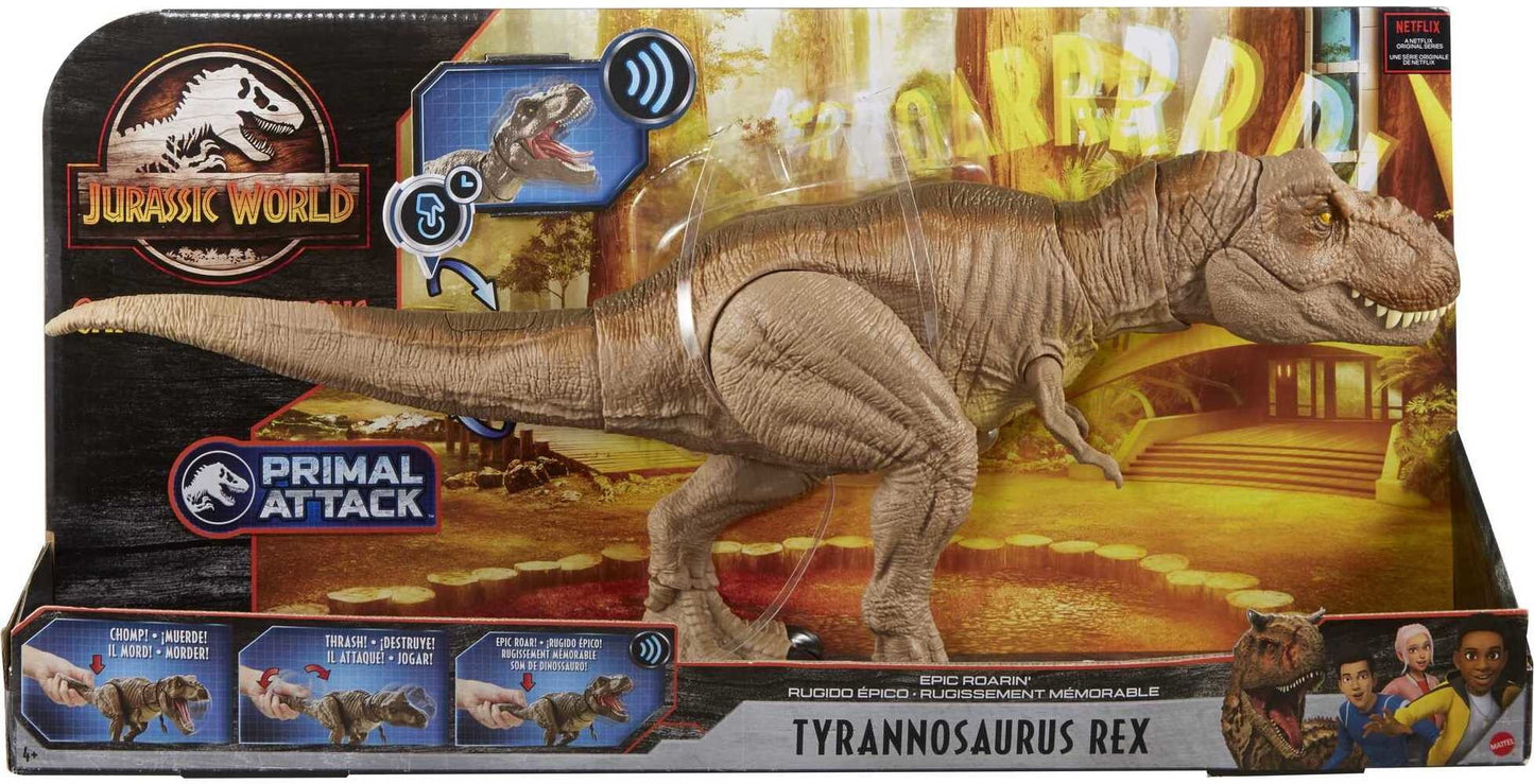 Tyrannosaurus Jurassic Years Figure World Action Up for & Large Ages Rex Roarin’ 4 Epic