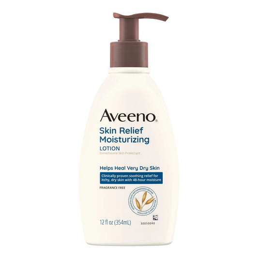 Unscented Bottle Aveeno 12 Lotion Body and Relief Moisturizer Hand (EA/1) Skin oz. Pump