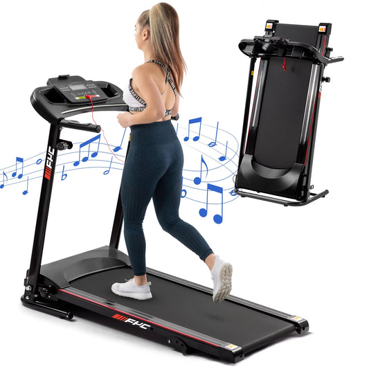 Fitness FYC and with Machine Portable Treadmills Treadmills Folding for Incline, for Running Compact Gym Jogging Walking Exercise Electric Home Foldable Home Bluetooth