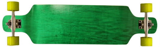 x Down Complete 9.4 Longboard Shape 38 Green Concave Drop Symmetrical Maple