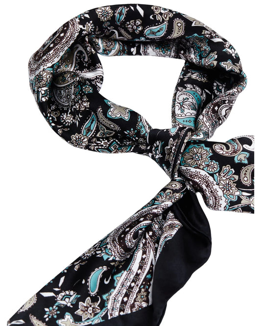 Paisley James Men's Scarf Wild Navy Navy Silk One Cody Size Rag