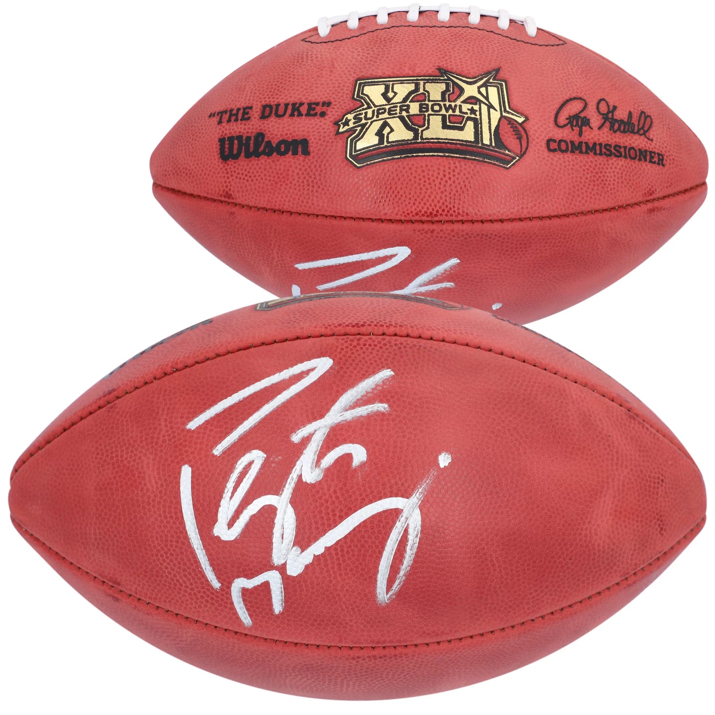 Super - Bowl Autographed Peyton Football Authentic Fanatics Certified Wilson XLI Pro Manning Indianapolis Colts