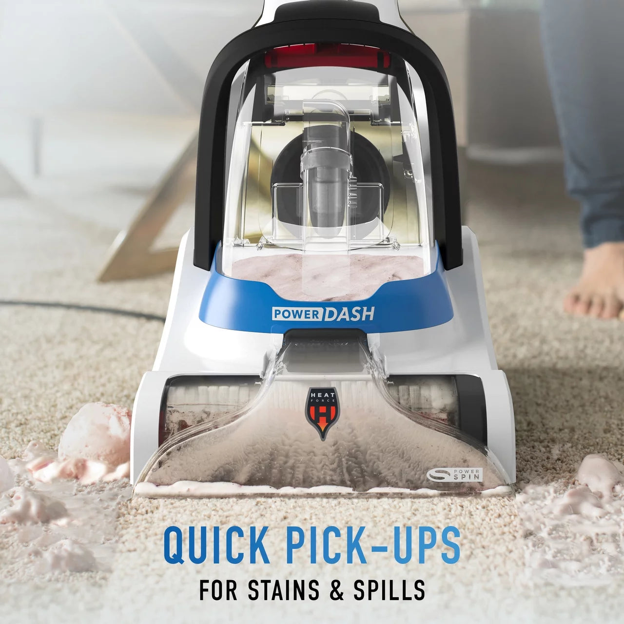 Cleaner Carpet Pet PowerDash with Compact Brushes Hoover Pet FH50710 Antimicrobial