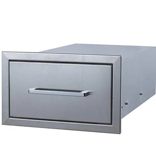 Single 8-1/2"H x for Drawers Kitchen Kitchen BBQ Island Drawer,Flush W or D Mount x Stainless Outdoor Outdoor yuxiangBBQ Steel,14" 23"