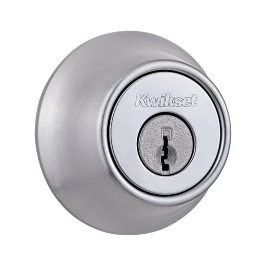 Cylinder Mobile 96600-667 Chrome, Kwikset Single Satin Home Deadbolt, Each