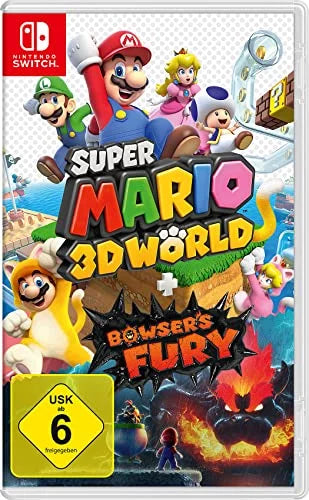 (German Version) Switch 3D Fur World Mario Bowser's Nintendo Super + Fury.