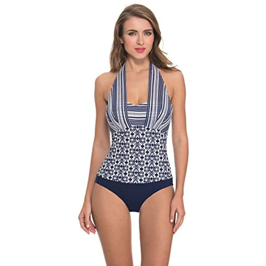 8 Gottex One Piece Womens by Halter Swimsuit Cote Navy Profile dAzur