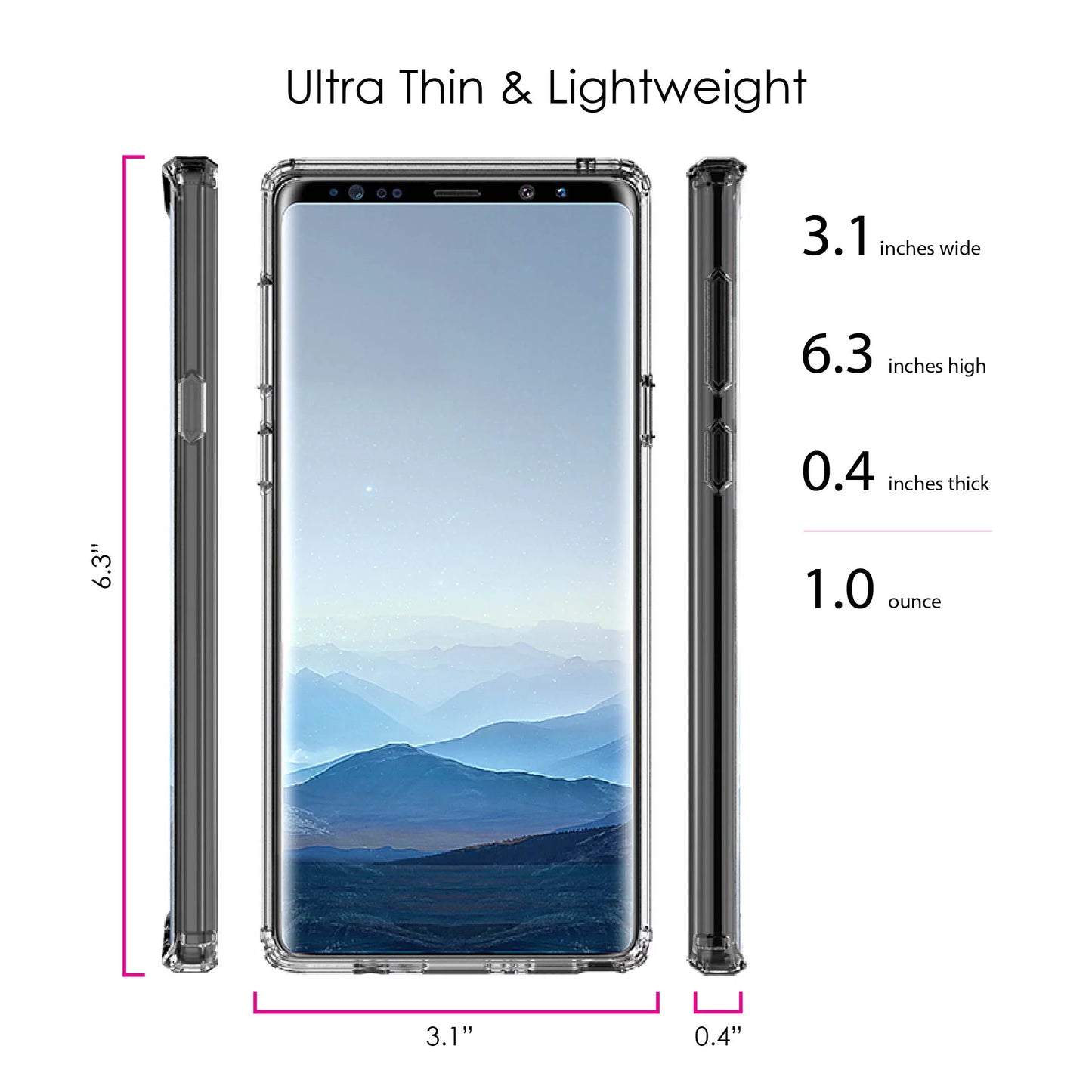 Shockproof 5:7 DistinctInk - - 2 I for Note - 9 Walk Bumper, Screen By Galaxy TPU Case Faith Tempered Cannot See When Acrylic Glass Even Clear Corinthians Back, Samsung Protector Hybrid