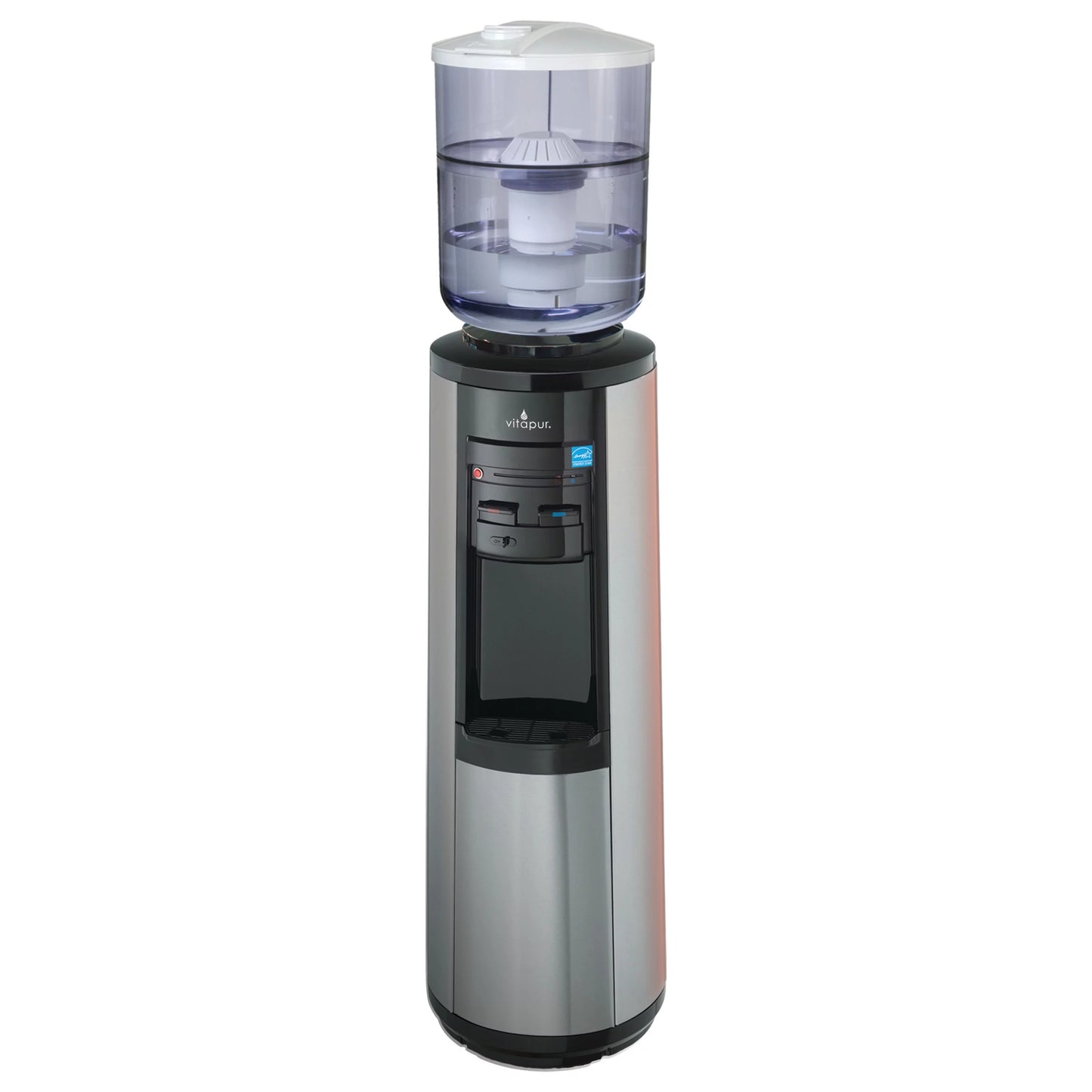 and Water Stainless (Hot, Cold) Vitapur Top Load Room Steel Dispenser