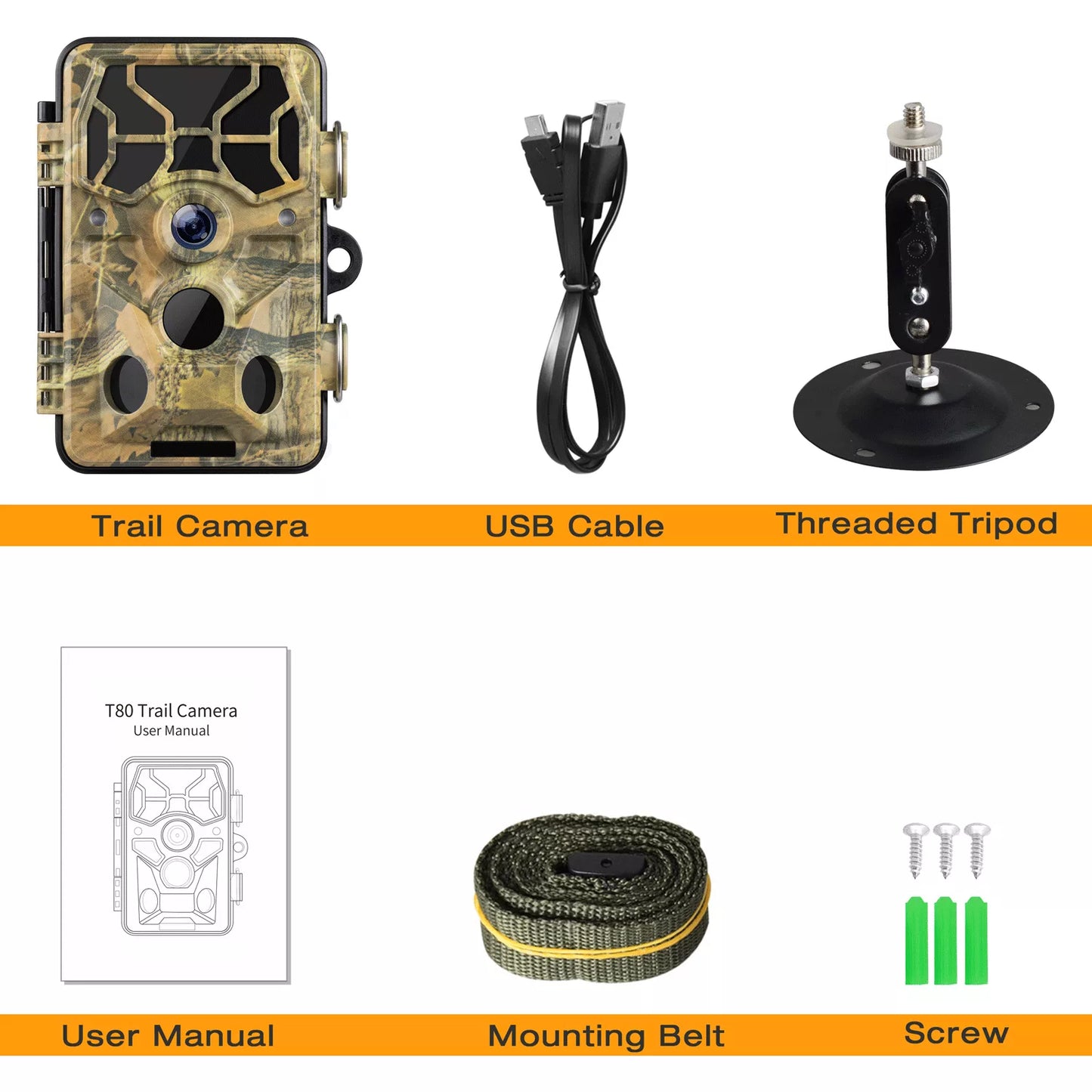 CAMPARK 30MP 1296P Camera Wildlife with for Waterproof Night Camera with Infrared WiFi Game Bluetooth IP66 Camera Hunting Trail Monitoring Trail Activated Motion Vision