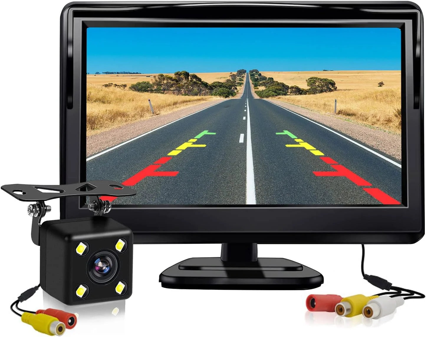 Vehicle Night Angel 5in Reverse HD with Vision Wide Rear View Camera, Car Monitor Camera Kairiyard 170° View Backup