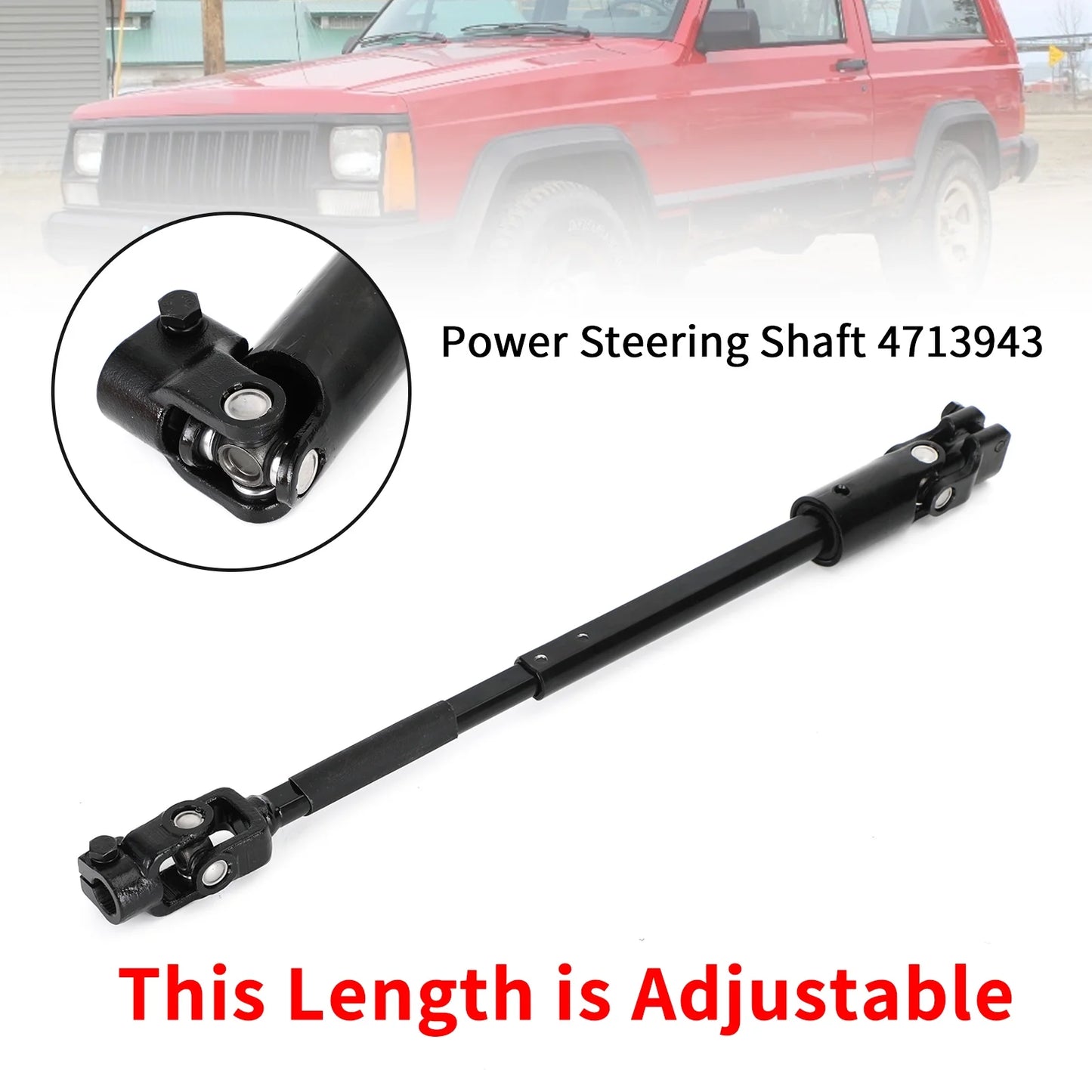 1984-1994 XJ Jeep Shaft Power Cherokee Steering For 4713943 JCXJ84