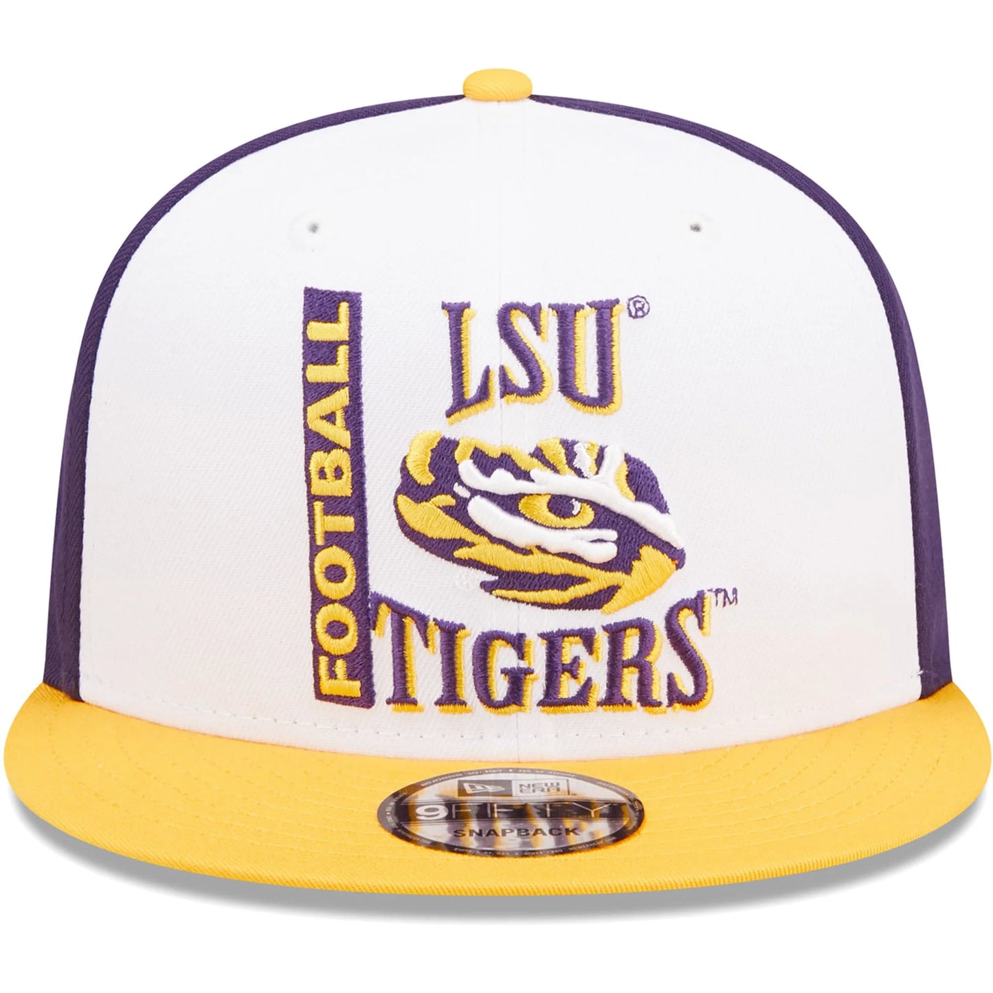 Retro Snapback 9FIFTY Sport Tigers LSU New OSFA Men's White/Purple - Hat Era