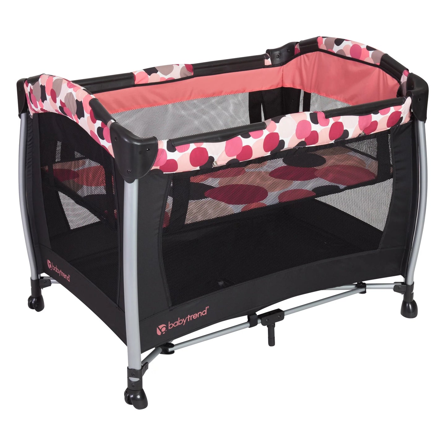 Dotty Infant Pink Center, Play Resort Spacious Nursery Portable Trend Baby Elite