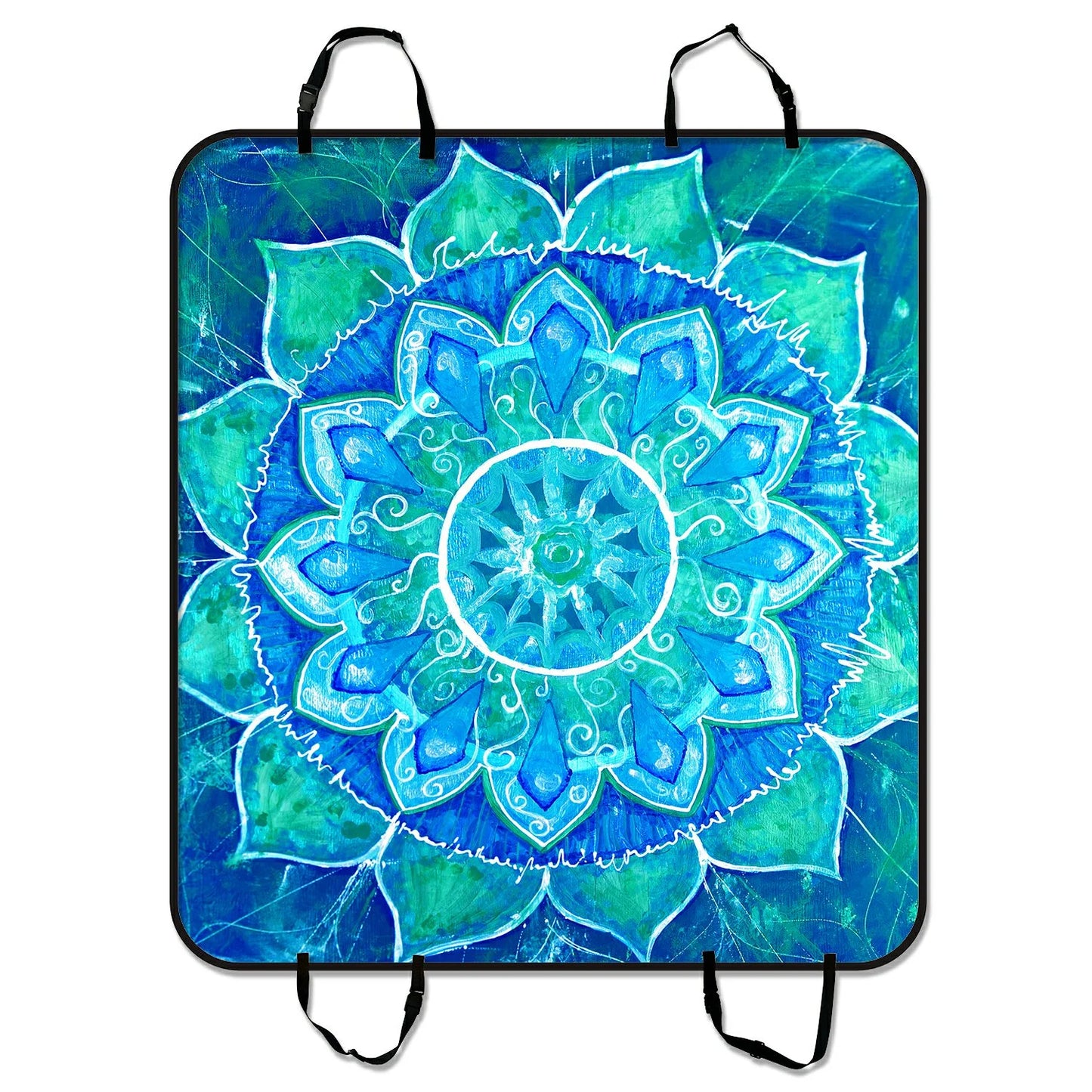 Cargo Psychedelic Car Dog Mat Pet Seat GCKG inches Cars Trunk 54x60 Mat SUV Seat Painting Trippy Abstract Car and For Cover Mandala Trucks Mat Hammock