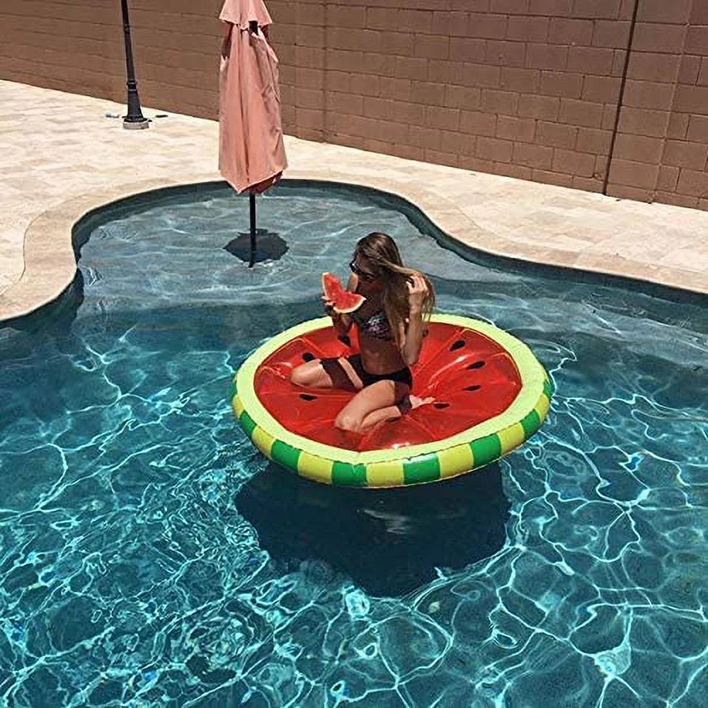 Raft Watermelon Island Inflatable Slice Swimline