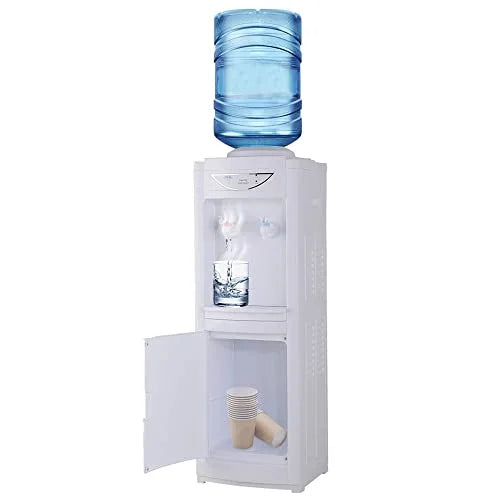 Coolers Removable Home,Office(White) Safety for Lock Cold & Loading Dispenser,5 Cabinet,Water Gallons Water Storage & Tray Water Top Cooler Drip Child Dispenser with Hot