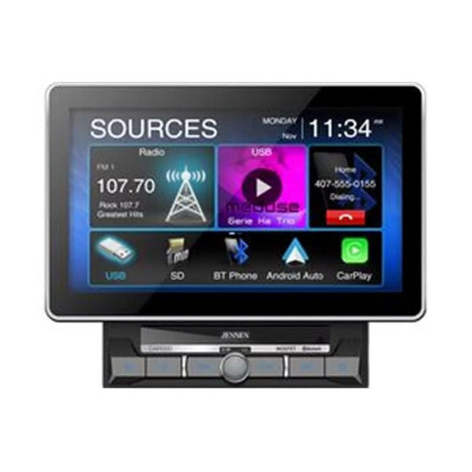 Android Mechlesss LCD & CAR1000 2 Jensen Din in. 10 Carplay Auto