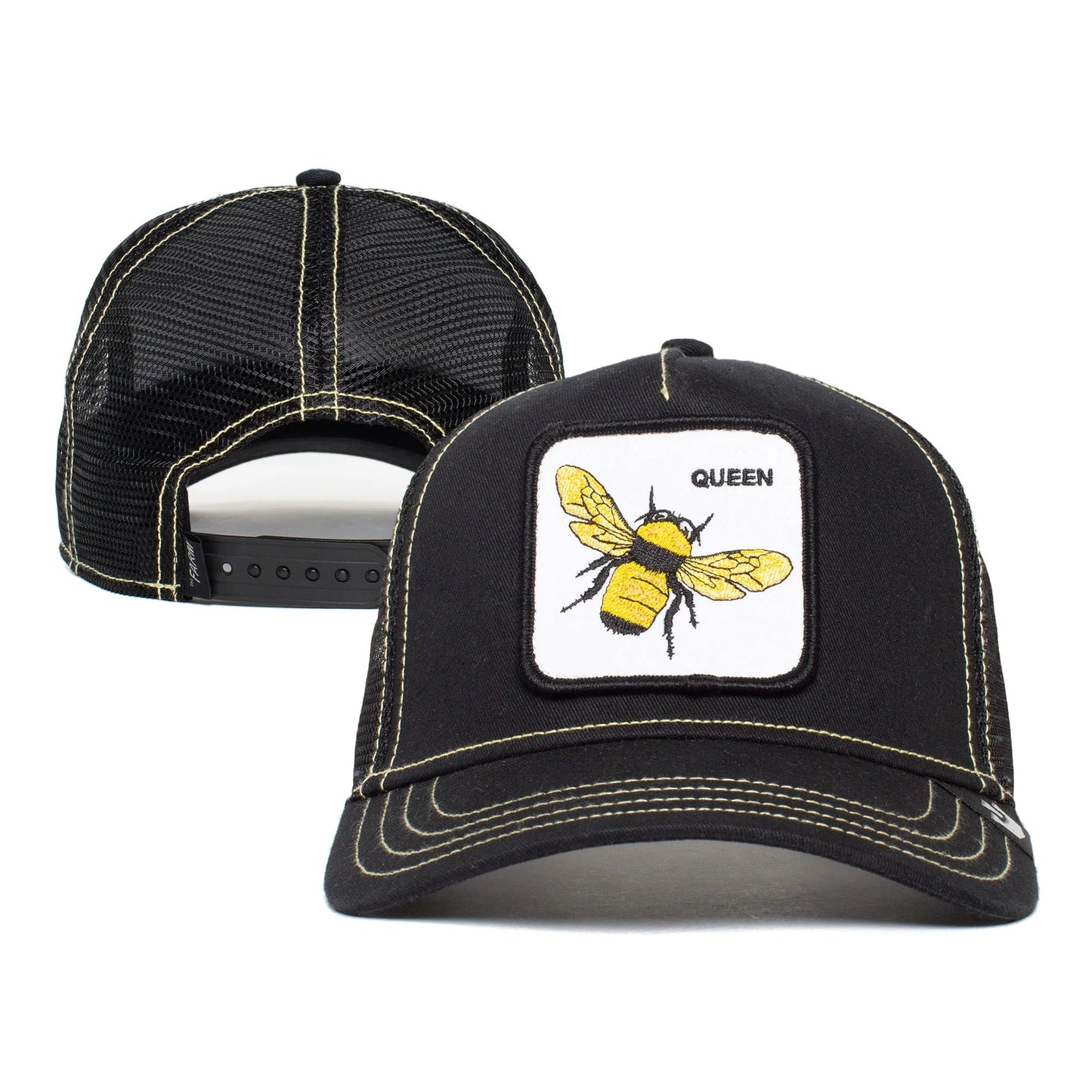 Bee), Bros. Hat, Unisex Size Trucker Goorin Farm Original Snapback The Adjustable (Queen Black One