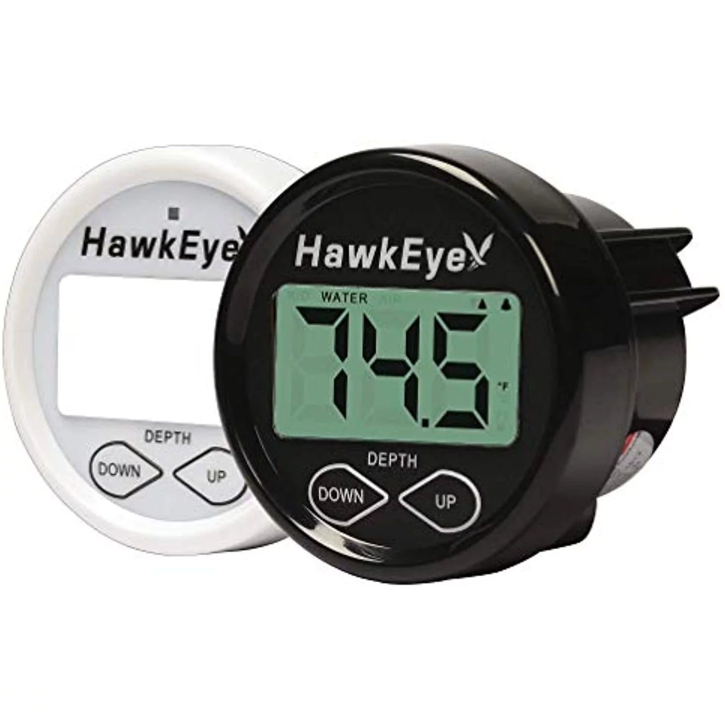 with Sounder with In-Dash Water and Temperature Transducer Hawkeye Air Depth