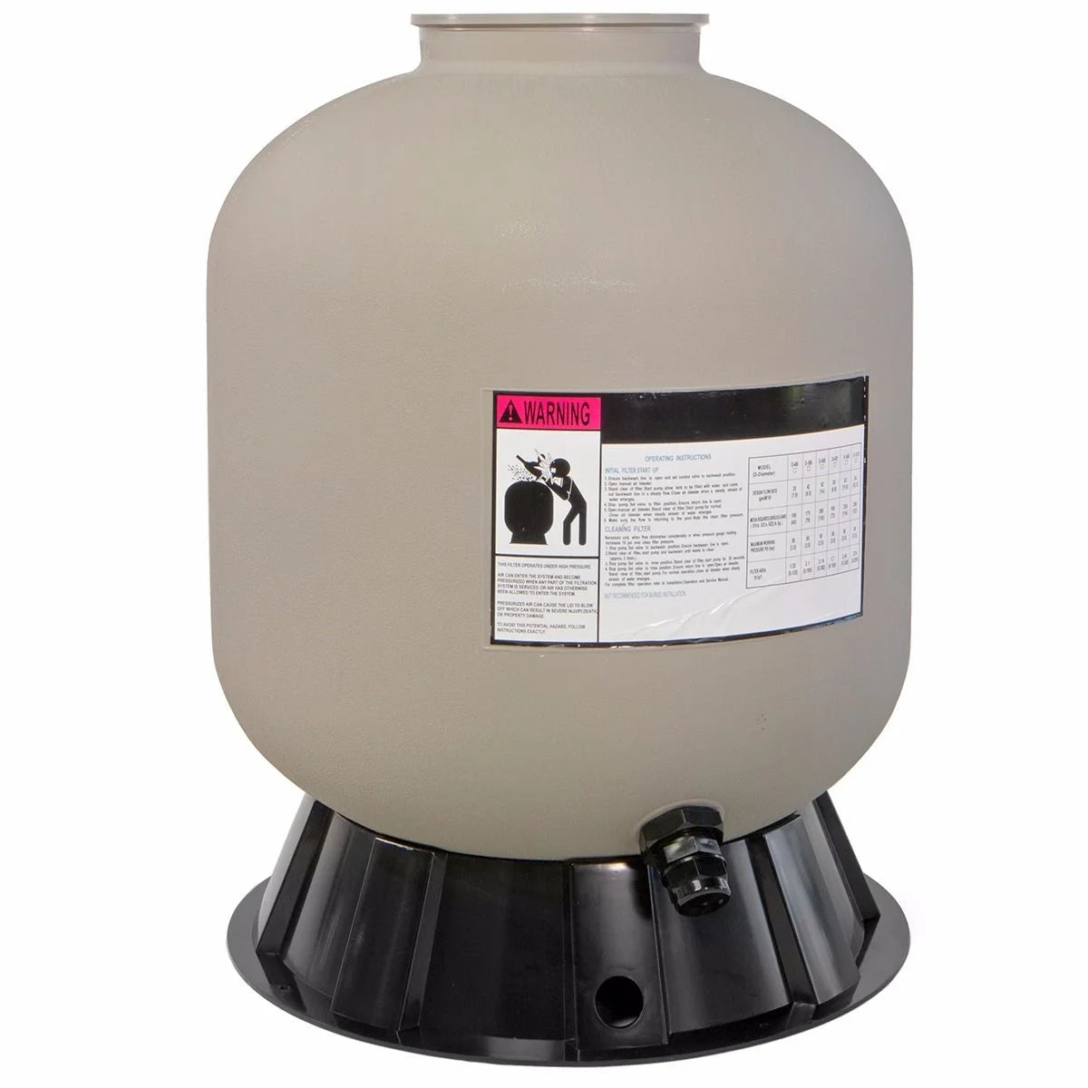 Pressure 360 Sand 24,000 degree rotation valve Gallons, Water, System Gray 19", XtremepowerUS of Filter