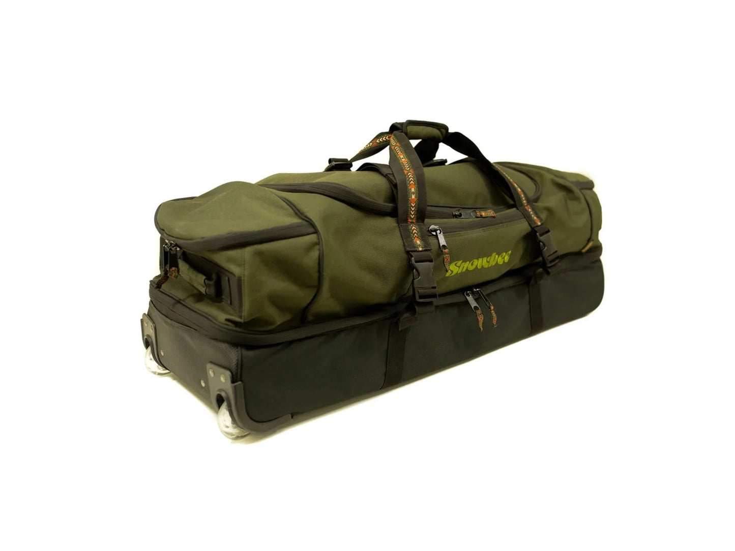 Bag - Storage Compartments Travel Snowbee Fly Dual Gear - Roller Luggage - Storage XS Fishing Green