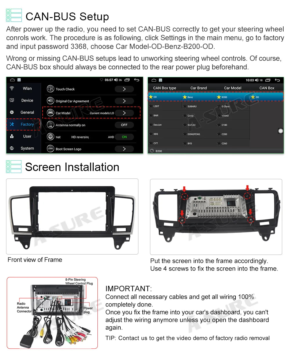 Radio Mercedes-Benz 12 GLE Navi Car 2012-2015 Android ML For 2+32GB WiFi X166 GL Stereo GPS W166