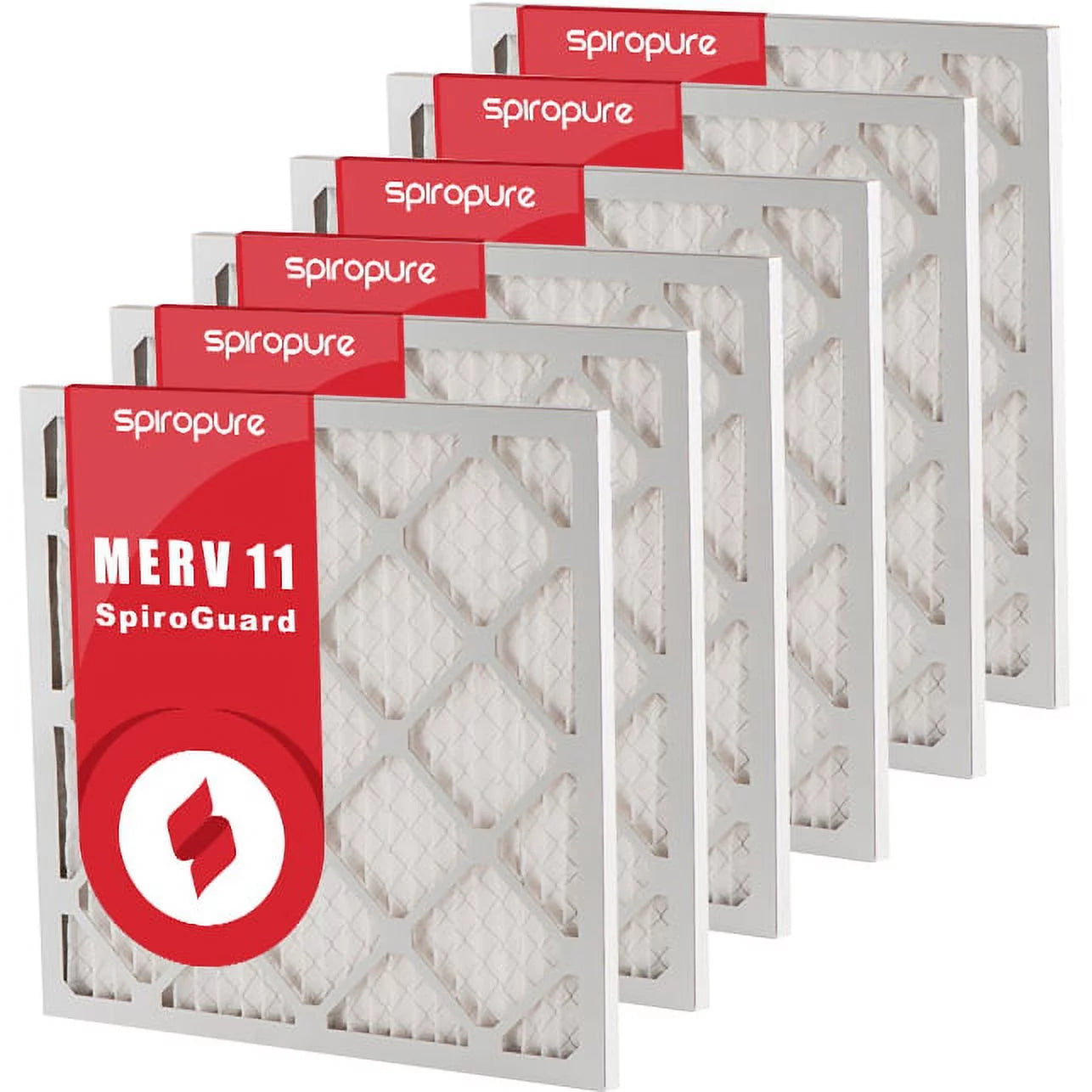 USA SpiroPure Pack) in MERV 11 (6 Air Made - Filter Pleated Filters 20x23x1