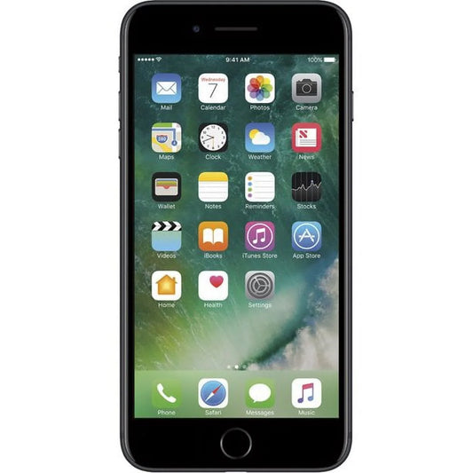 Plus iPhone (AT&T Smartphone Black (Refurbished) Locked) 256GB 7 Apple Restored