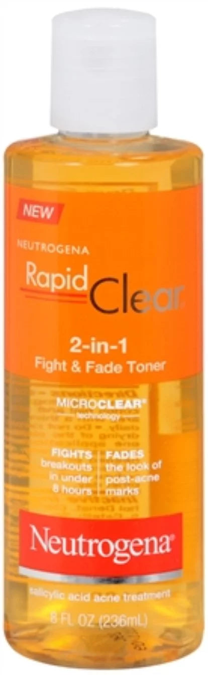 8 2-in-1 Fight Clear Fade 2) of oz & Neutrogena Toner (Pack Rapid