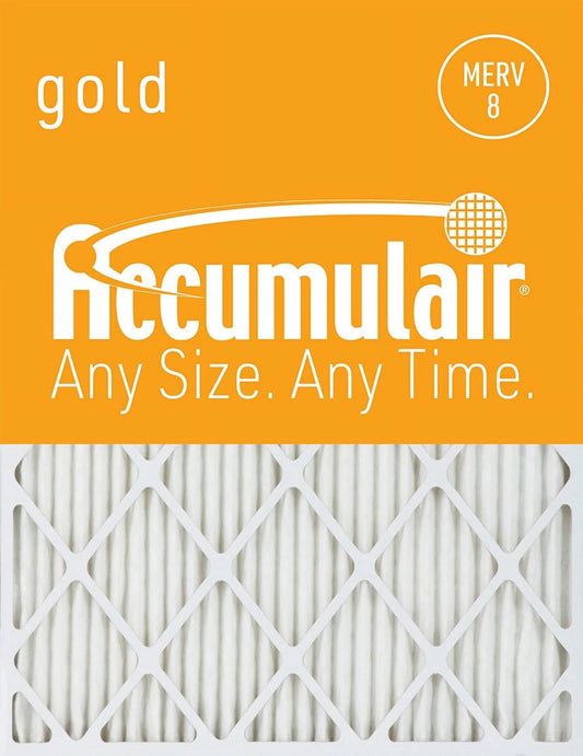 (4 8 MERV 30x32x2 Accumulair Filter Air Pack) Gold