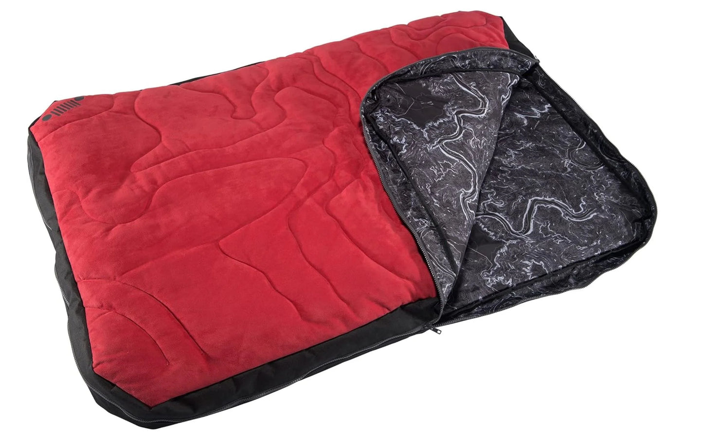 Venture Bed, Sleeping Bag Large Dog Jeep Colorado Red,